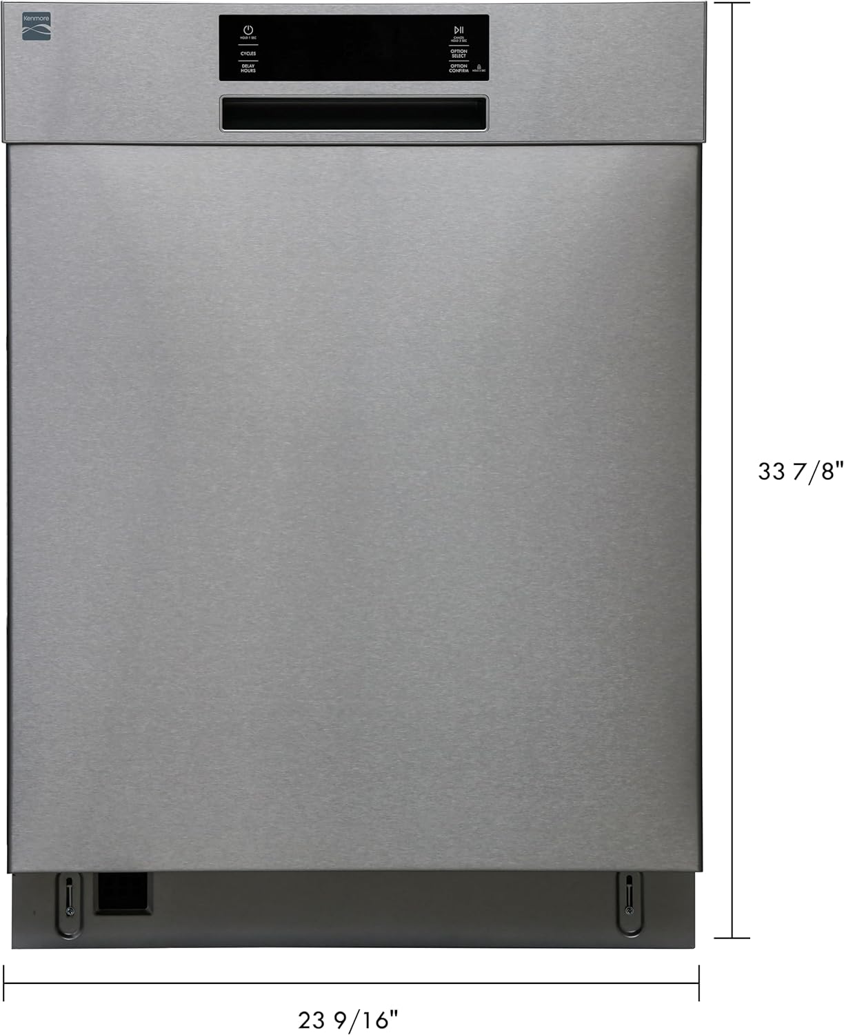 Kenmore 24" Built-In Stainless Steel Tub Dishwasher with EasyFlex 3rd Rack, SmartWash, UltraWash Plus, TurboDry, and Adjustable Rack, Energy Star Certified, Fingerprint Resistant Stainless Steel - Image 3