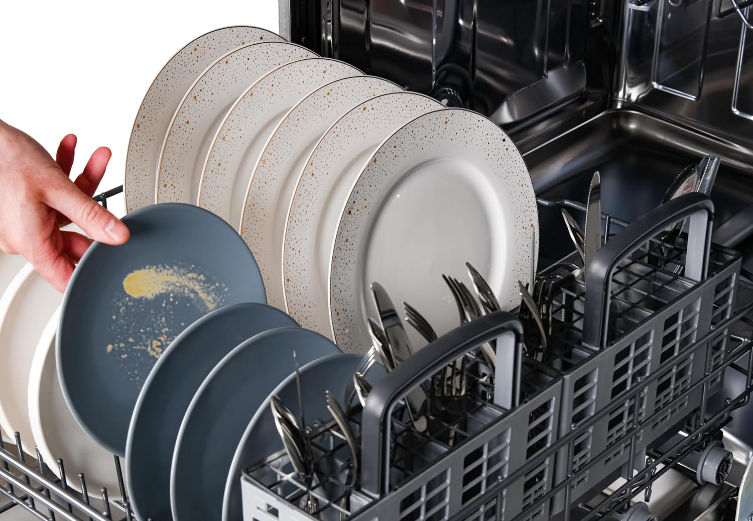 Kenmore 24" Built-In Stainless Steel Tub Dishwasher with EasyFlex 3rd Rack, SmartWash, UltraWash Plus, TurboDry, and MoreSpace Adjustable Rack, Energy Star Certified, White - Image 7