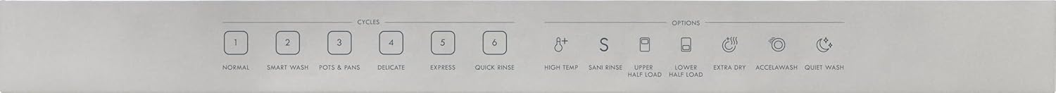 Kenmore 24" Built-In Stainless Steel Tub Dishwasher with EasyFlex 3rd Rack, SmartWash, UltraWash Plus, TurboDry, and Adjustable Rack, Energy Star Certified, Fingerprint Resistant Stainless Steel - Image 13