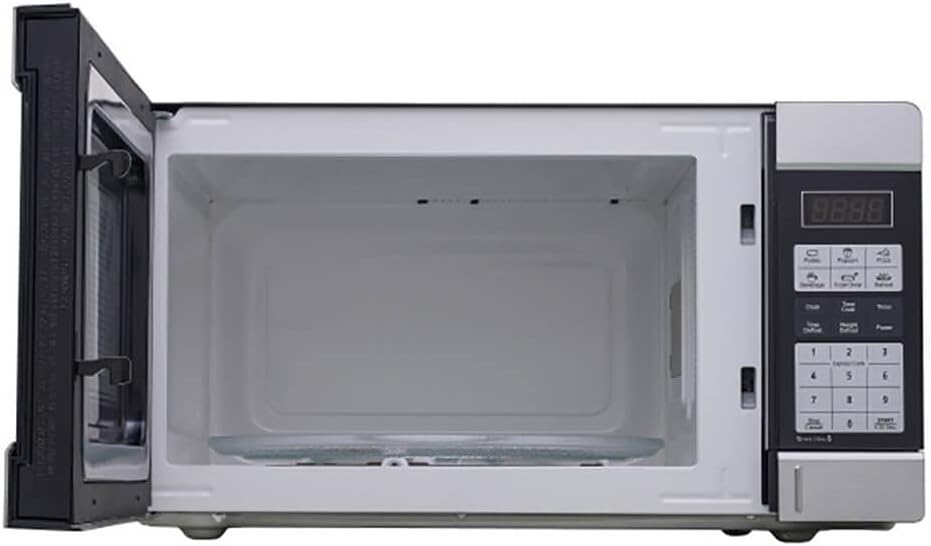 Avanti 0.9 cu. ft. 900 watts Microwave Oven Touch pad, 10 Power Level, 6 one-touch, Speed defrost setting, Cook/defrost by weight, Digital clock/timer, Child safety lock, in Stainless Steel (MT91K3S) - Image 4