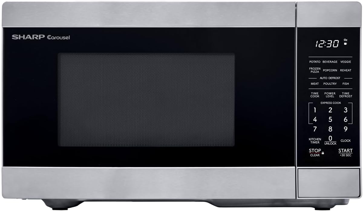 SHARP SMC0761KS Oven Countertop Microwave, 0.7 CuFt, Stainless Steel - Image 2
