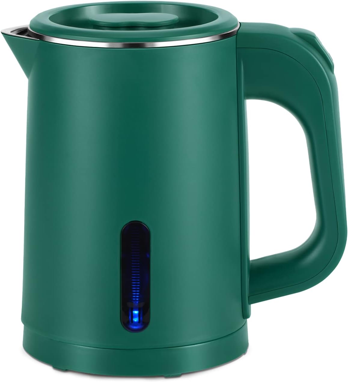 Small Electric Tea Kettle Stainless Steel, 0.8L Portable Mini Hot Water Boiler Heater, Travel Electric Coffee Kettle with Auto Shut-Off & Boil Dry Protection (Green) - Image 2