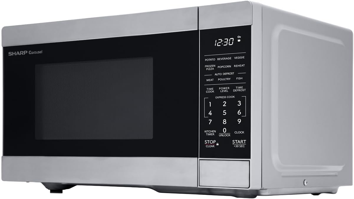SHARP SMC0761KS Oven Countertop Microwave, 0.7 CuFt, Stainless Steel - Image 3