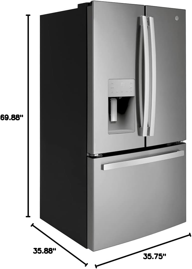 GE® ENERGY STAR® 25.6 Cu. Ft. Fingerprint Resistant French-Door Refrigerator - Image 8