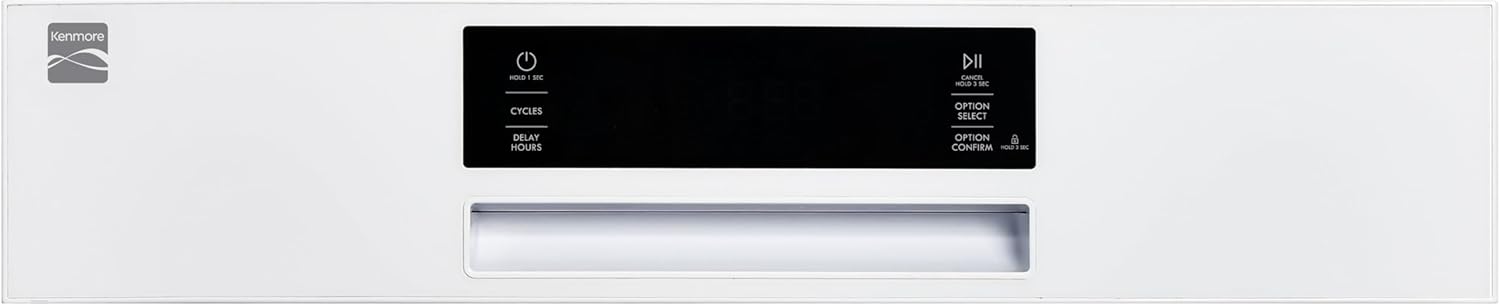 Kenmore 24" Built-In Stainless Steel Tub Dishwasher with EasyFlex 3rd Rack, SmartWash, UltraWash Plus, TurboDry, and MoreSpace Adjustable Rack, Energy Star Certified, White - Image 10