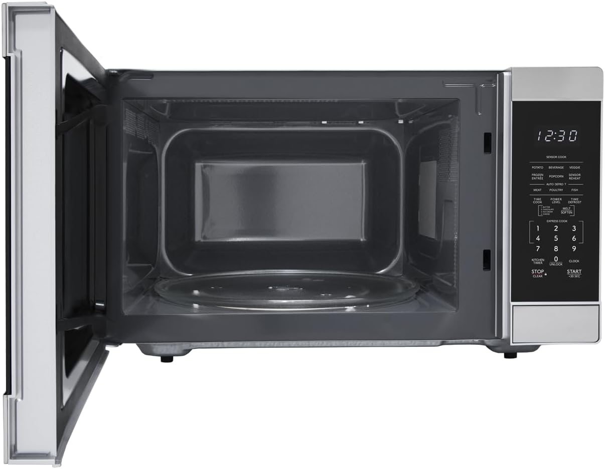 SHARP Removable 13.6" Carousel Turntable, Cubic Feet, Countertop SMC1662KS 1100 Watt Microwave Oven, cu. ft, Stainless Steel, 1.6 CuFt, Stainless - Image 5