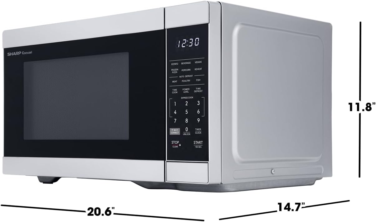 SHARP SMC1169KS Oven Countertop Microwave, 1.1 CuFt, Stainless Steel - Image 10