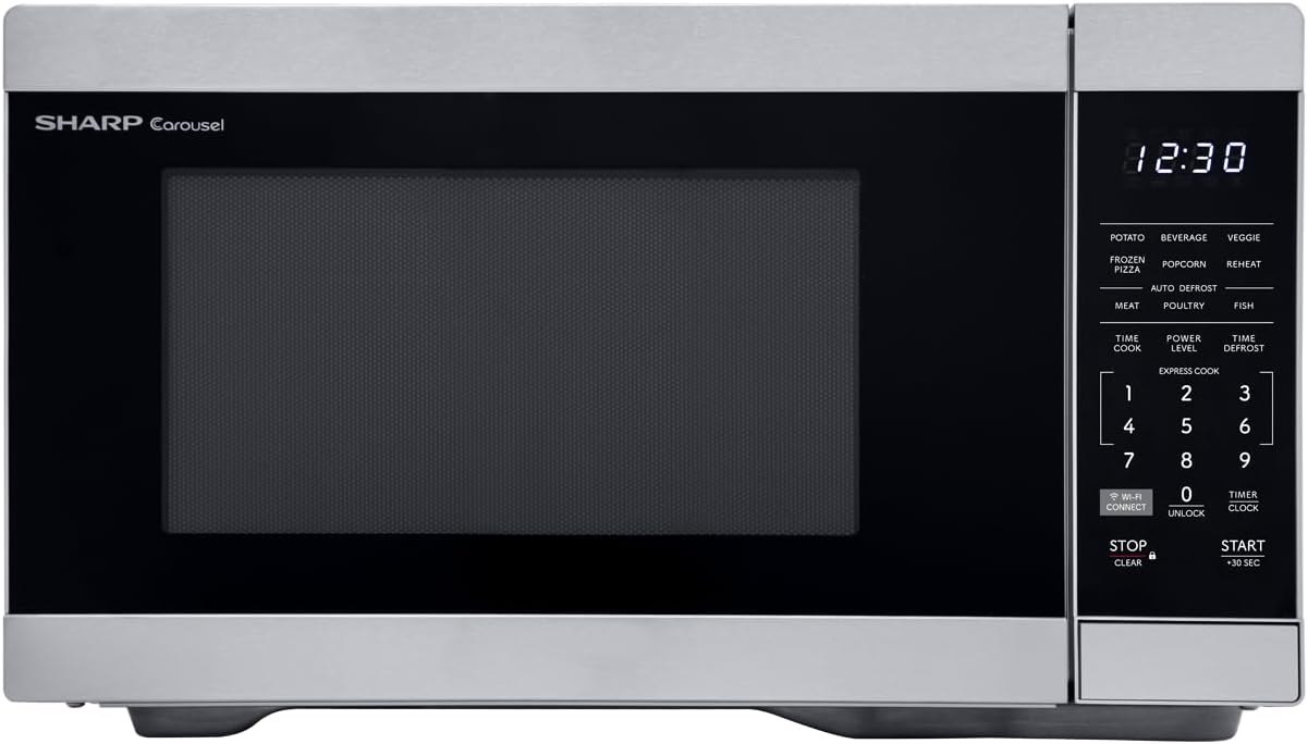 SHARP SMC1169KS Oven Countertop Microwave, 1.1 CuFt, Stainless Steel - Image 2