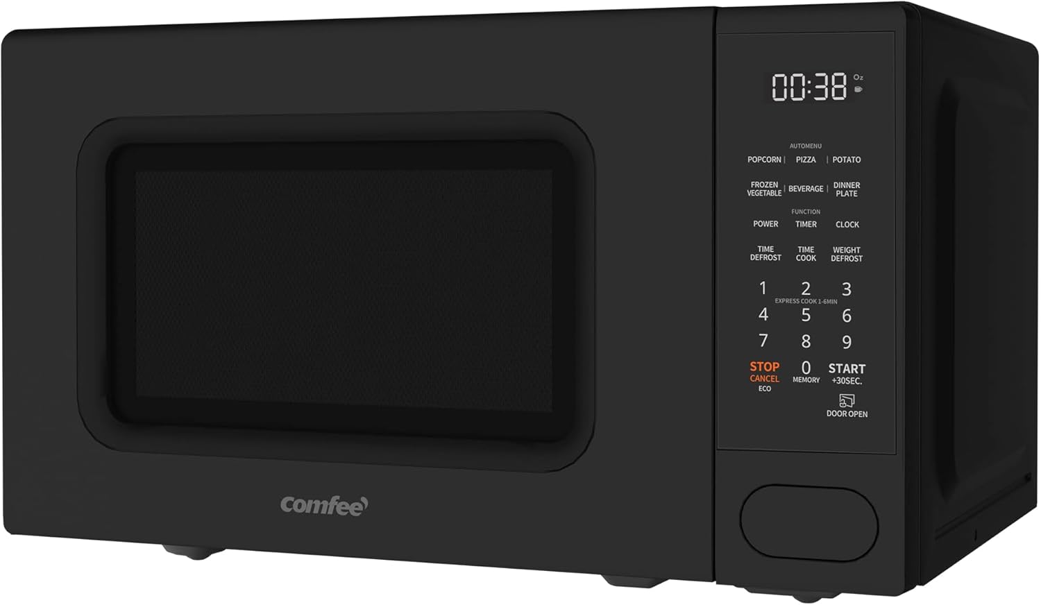 COMFEE CMO-C20M1WB Countertop Microwave Oven, 0.7 cu.ft Small Microwave with 11 power levels,Turntable Reset Function, Speedy Cooking, Weight/Time Defrost, Memory function, Children Lock, 700W - Image 2