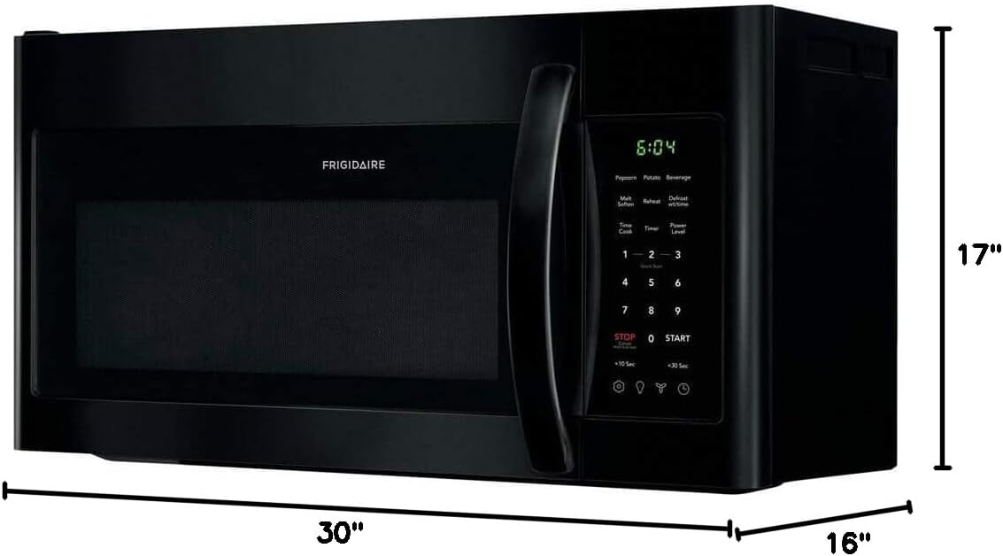Frigidaire FFMV1846VB 30" Black Over the Range Microwave with 1.8 cu. ft. Capacity, in Black - Image 5