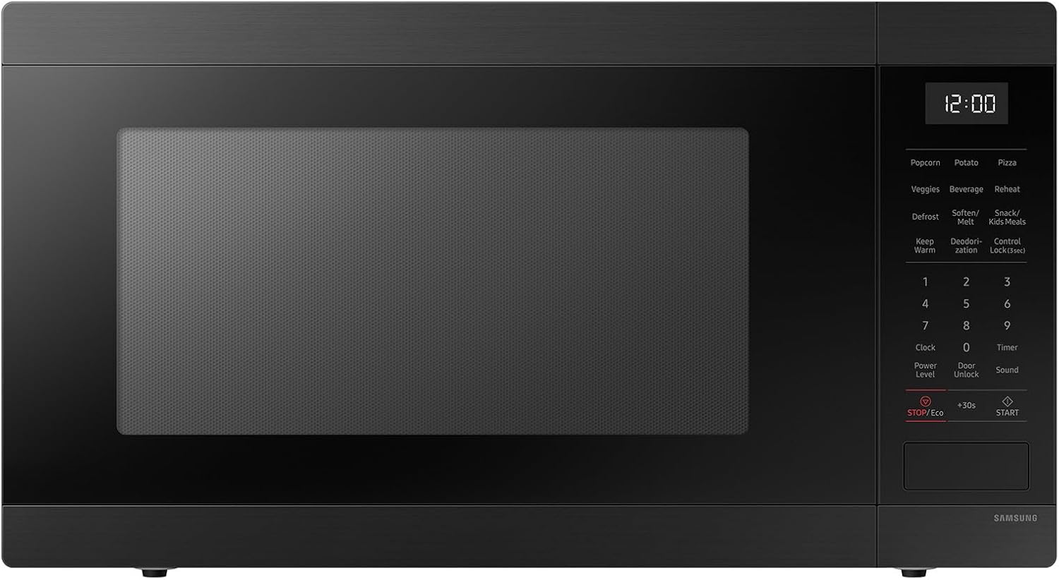 Samsung 1.9 cu. ft Sensor Cooking, MS19DG8500MTAA Countertop Microwave, Matte Black Stainless Steel - Image 2