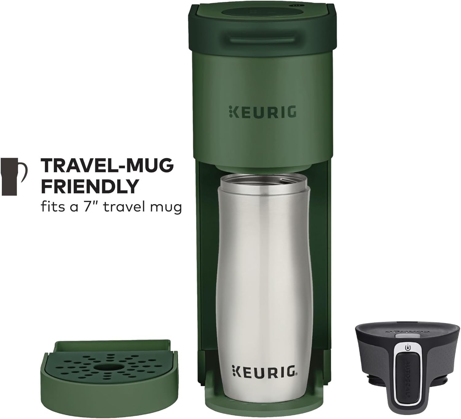 Keurig K-Mini Single Serve K-Cup Pod Coffee Maker, 6 to 12oz Brew size, with Cord Storage, Perfect for Small Spaces, Evergreen - Image 7