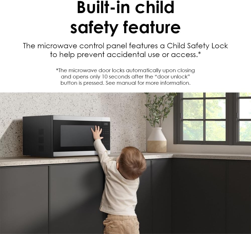 Samsung 1.9 cu. ft Sensor Cooking, MS19DG8500MTAA Countertop Microwave, Matte Black Stainless Steel - Image 8