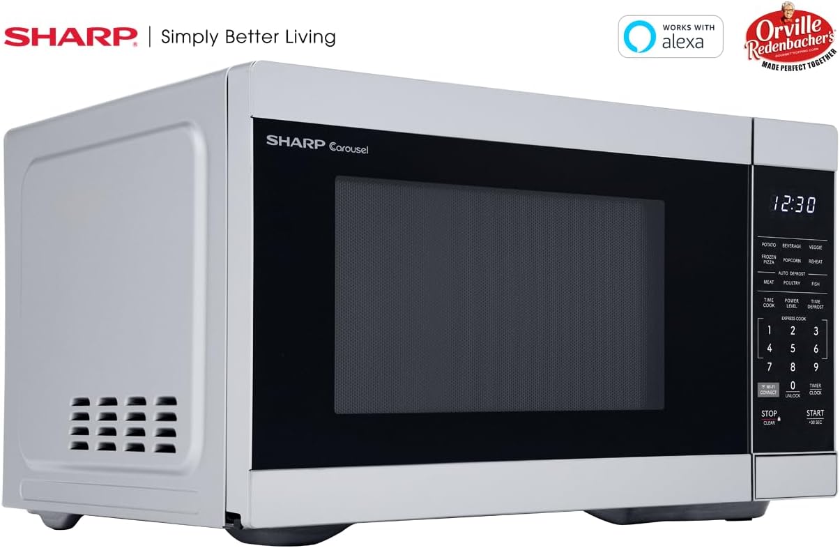 SHARP SMC1169KS Oven Countertop Microwave, 1.1 CuFt, Stainless Steel - Image 5