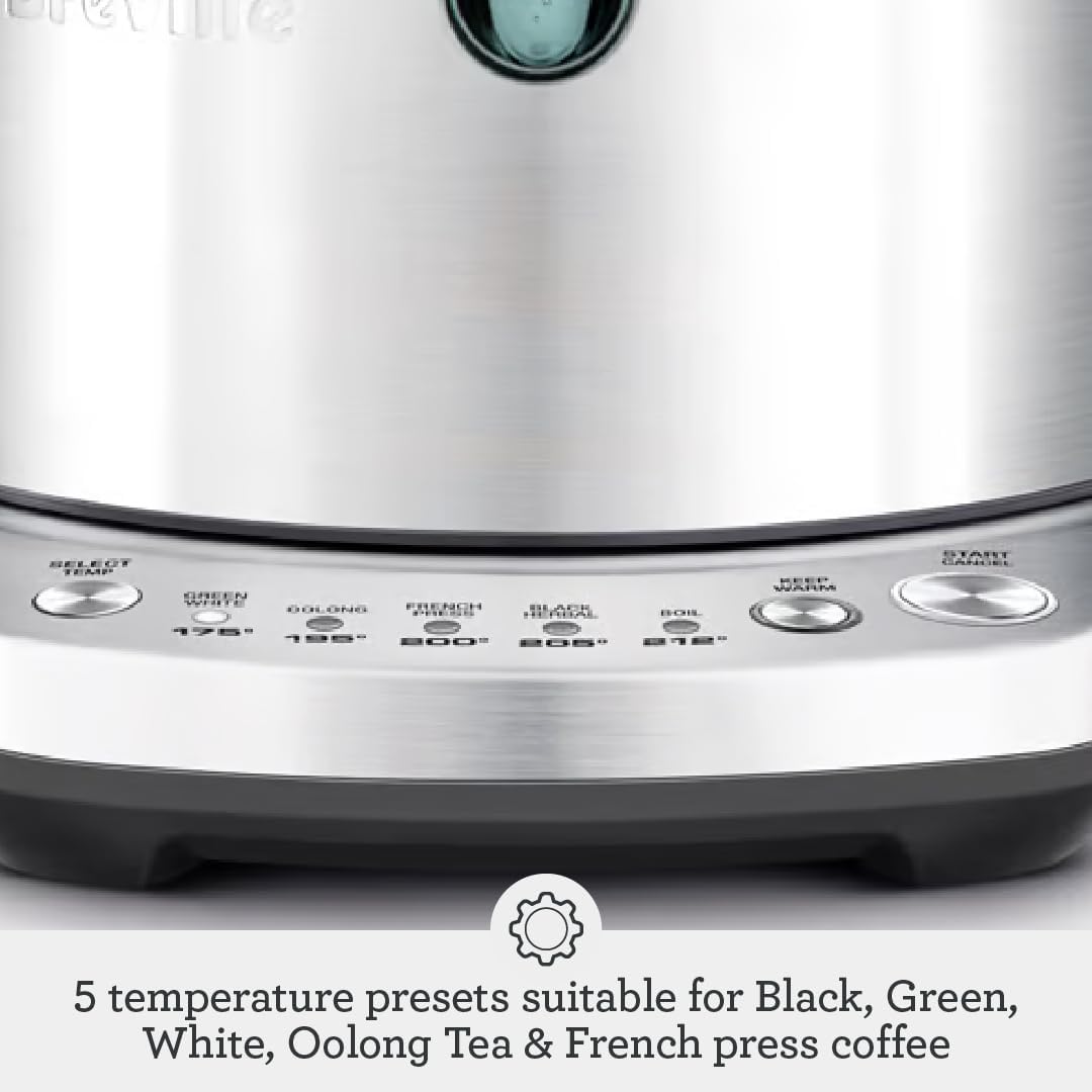 Breville the Temp Select™ Kettle, BKE720BSS, Brushed Stainless Steel - Image 6