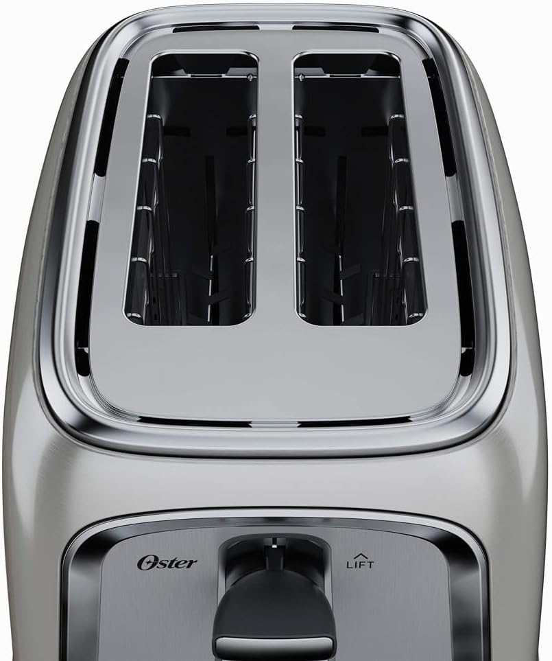 Oster Advanced Toast Technology 2-Slice Toaster, Stainless Steel Finish, All Bread Types and Bagels - Image 5