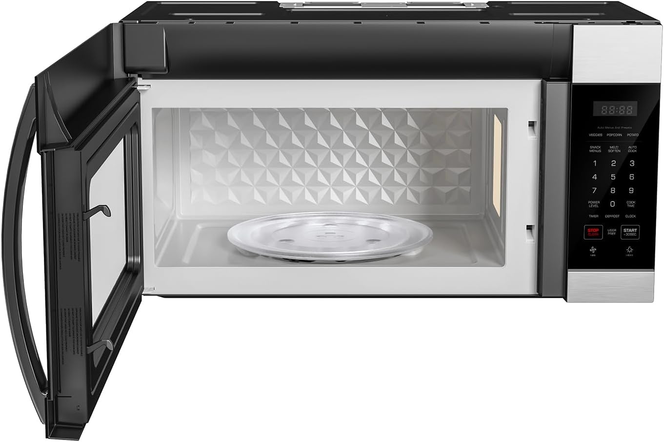 Empava Over the Range Microwave Oven with Screen Touch Control, 1000 Watts, 300 CFM Venting and Sensor Cooking in Stainless Steel, EMPV-30OTR01, Silver - Image 4