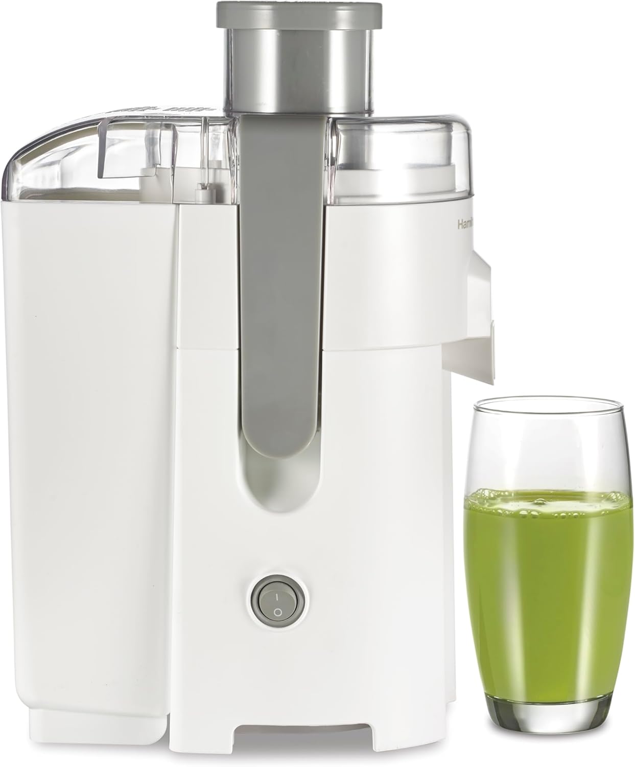 Hamilton Beach HealthSmart Juicer Machine, Compact Centrifugal Extractor, 2.4” Feed Chute for Fruits and Vegetables, Easy to Clean, BPA Free, 400W, White (67501) - Image 2
