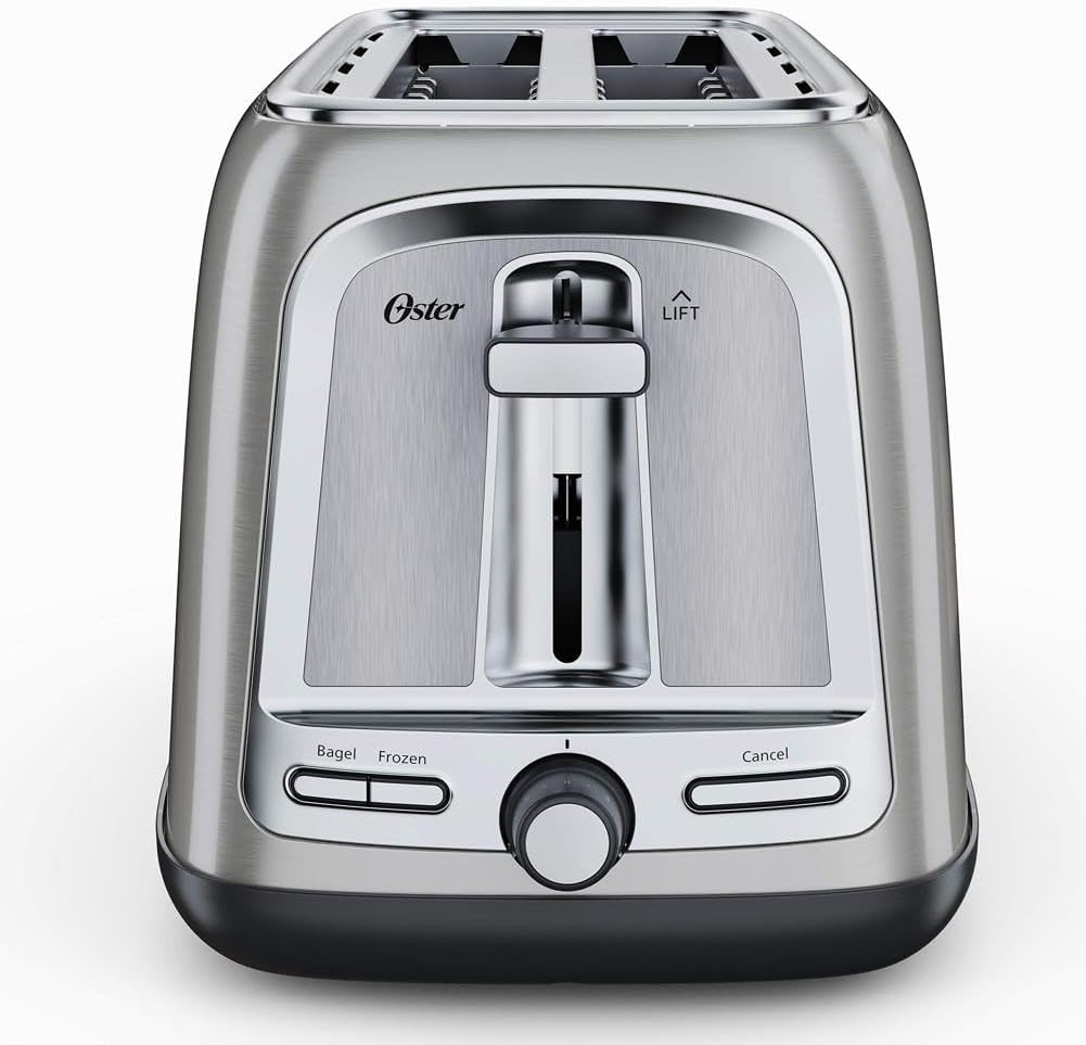 Oster Advanced Toast Technology 2-Slice Toaster, Stainless Steel Finish, All Bread Types and Bagels - Image 4