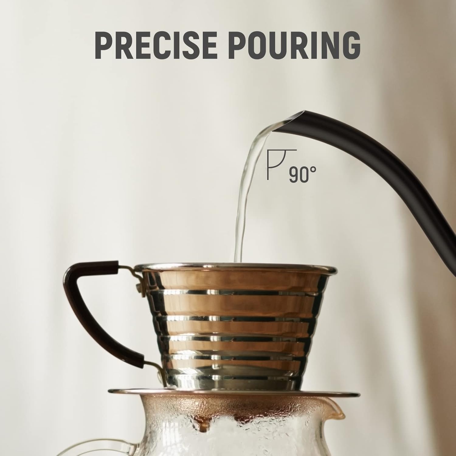 Gooseneck Electric Kettle Fabuletta 1500W Ultra Fast Boiling Water Kettle 100% Stainless Steel for Pour-over Coffee & Tea Leak-Proof Design French Press Boil-Dry Protection 1L - Image 9