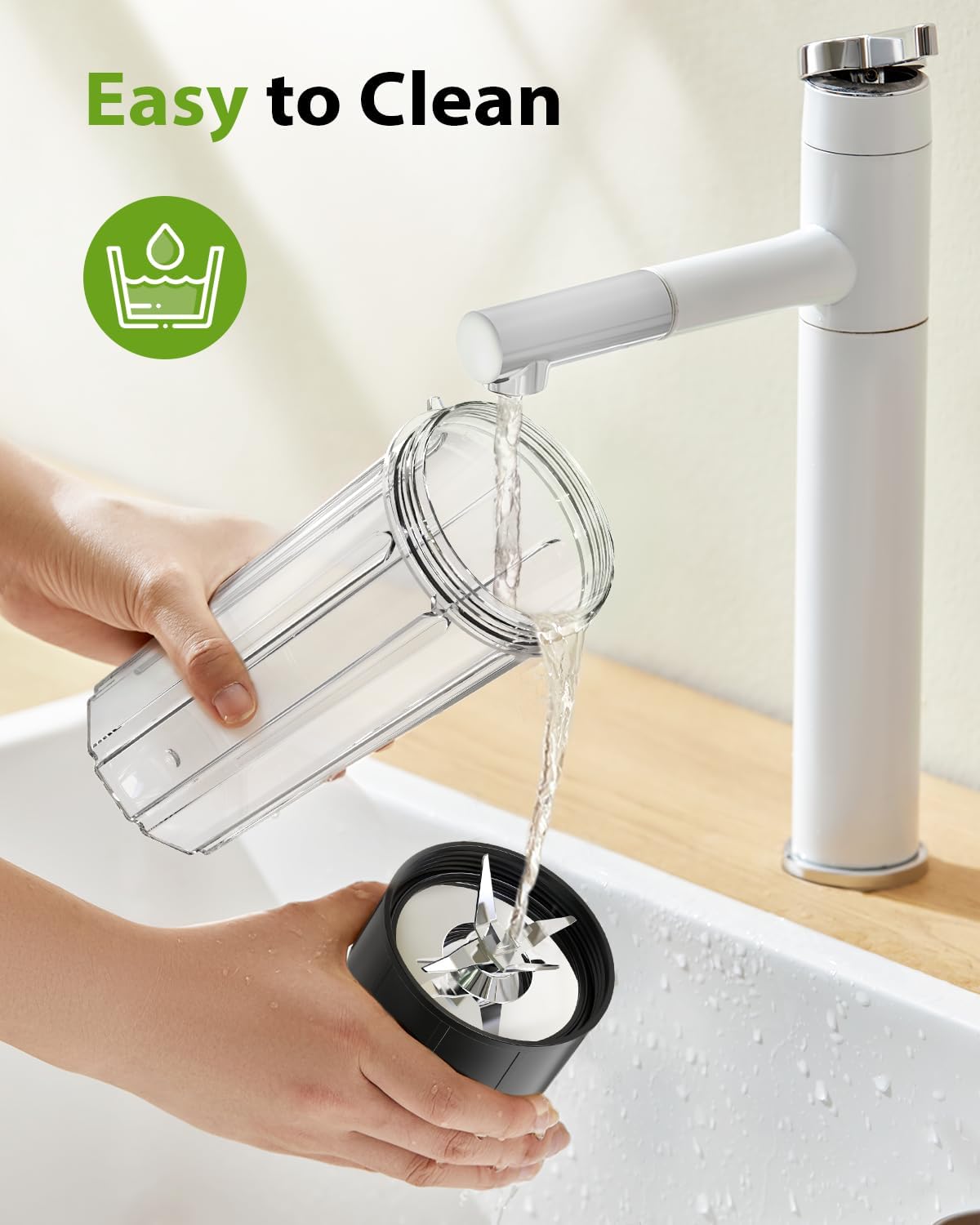 KOIOS Smoothies Blender, 900W Personal Blender and Grinder Combo for Kitchen, Smoothies Maker with 3 Non-BPA Portable Blender Cup for Baby Food, Beans, Nuts, Spice Protein Mixer - Image 7