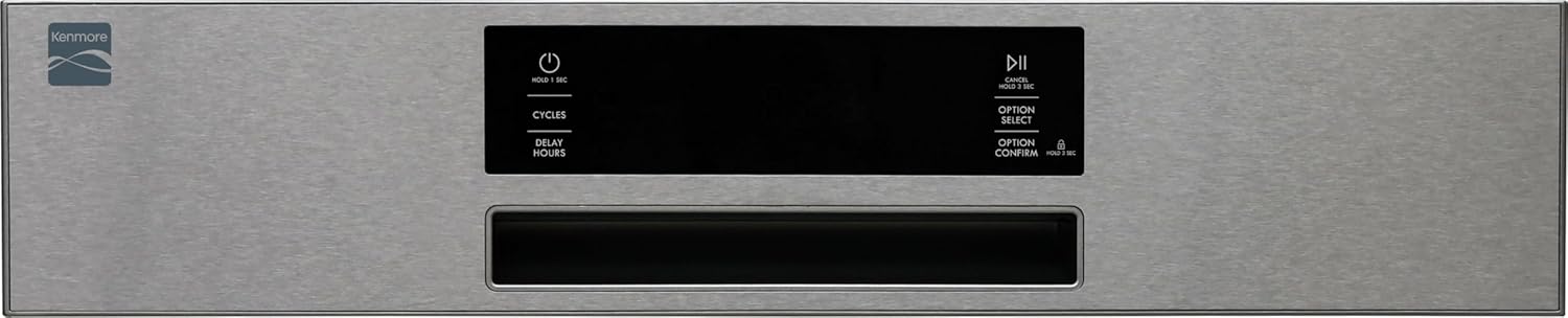 Kenmore 24" Built-In Stainless Steel Tub Dishwasher with EasyFlex 3rd Rack, SmartWash, UltraWash Plus, TurboDry, and Adjustable Rack, Energy Star Certified, Fingerprint Resistant Stainless Steel - Image 14