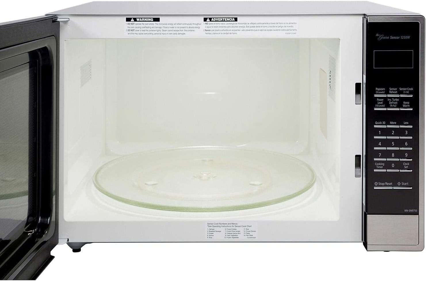 Panasonic NN-SN975S 2.2 cu. ft. 1250 Watt Microwave with Cyclonic Wave Inverter - Image 6