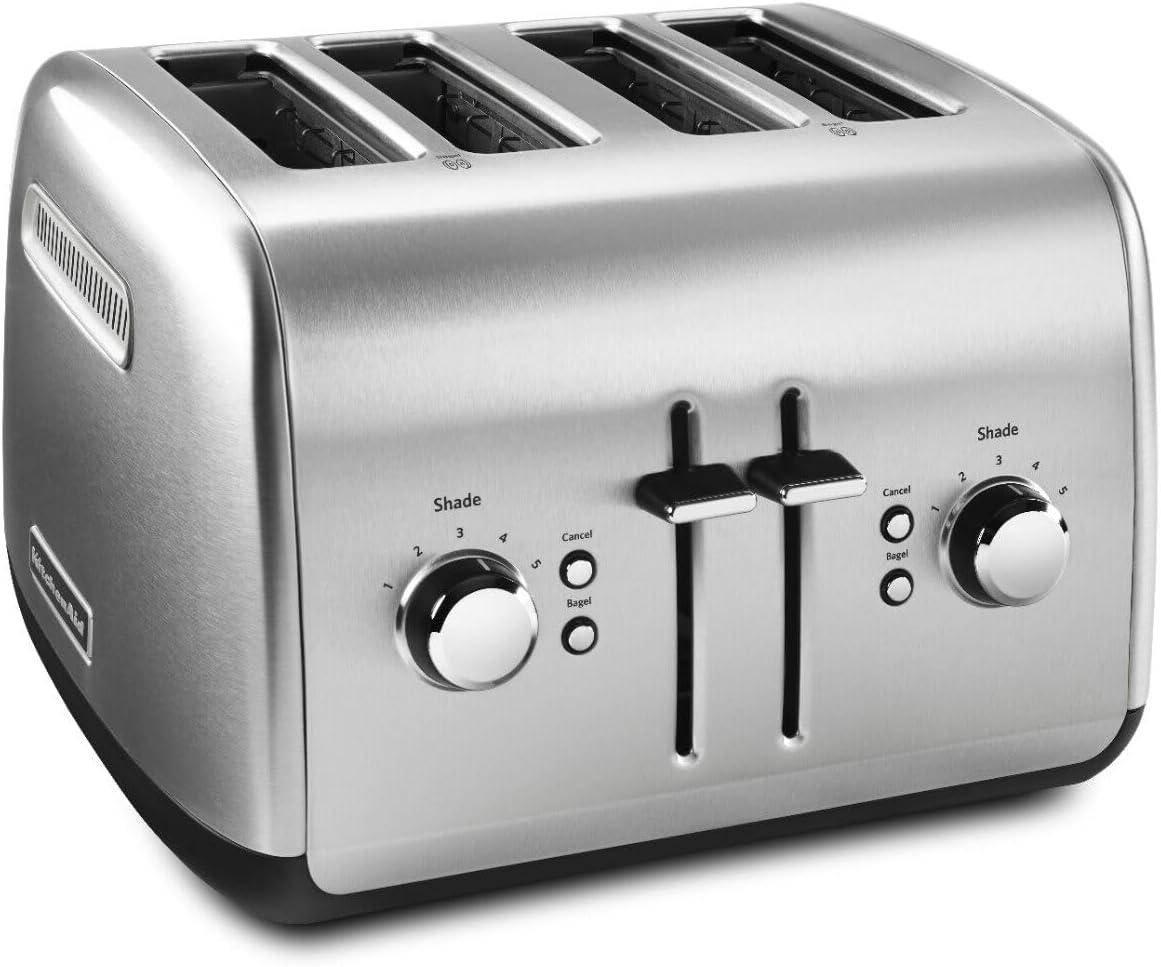 KitchenAid KMT4115SX Stainless Steel Toaster, Brushed Stainless Steel, 4 Slice (Pack of 1) - Image 2