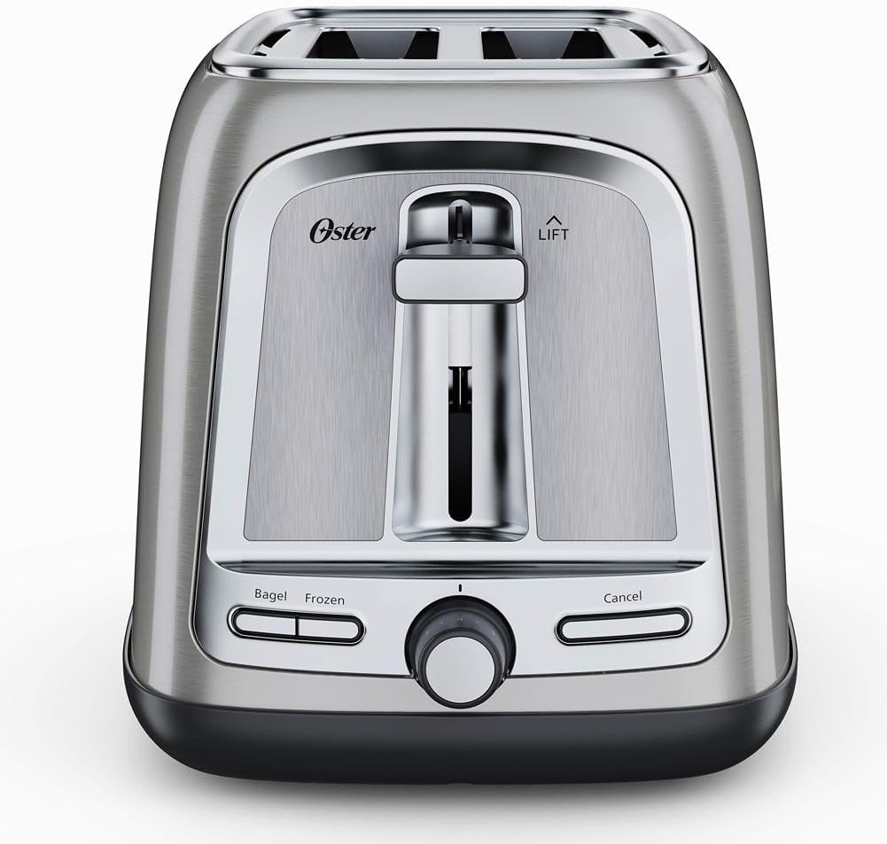Oster Advanced Toast Technology 2-Slice Toaster, Stainless Steel Finish, All Bread Types and Bagels - Image 3