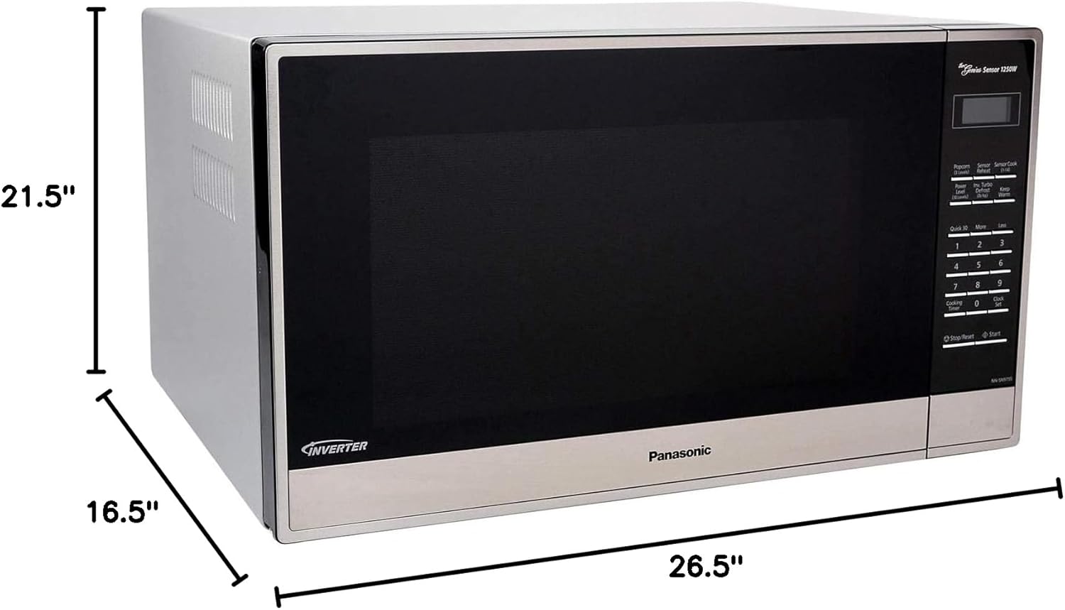 Panasonic NN-SN975S 2.2 cu. ft. 1250 Watt Microwave with Cyclonic Wave Inverter - Image 8