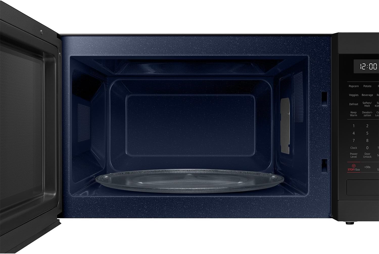 Samsung 1.9 cu. ft Sensor Cooking, MS19DG8500MTAA Countertop Microwave, Matte Black Stainless Steel - Image 3