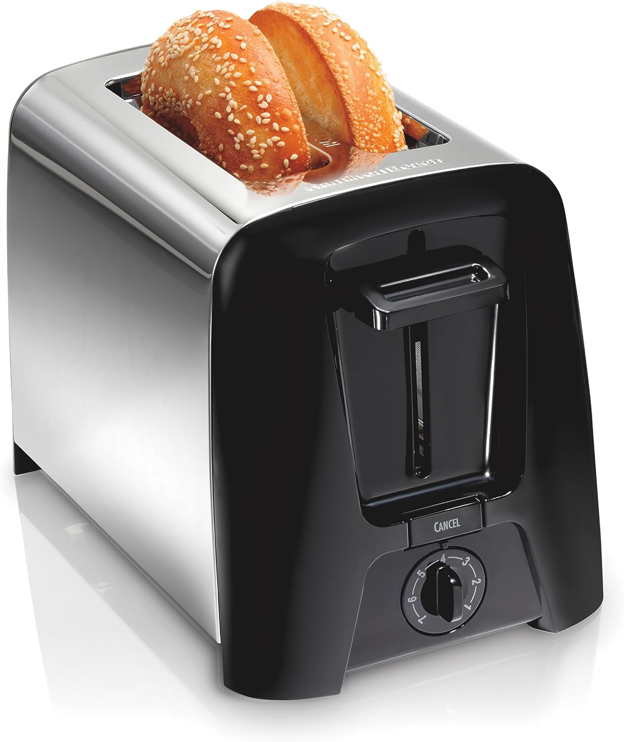 Hamilton Beach 2 Slice Toaster with Extra Wide Slots, Shade Selector, Auto-Shutoff, Cancel Button and Toast Boost, Black - Image 2