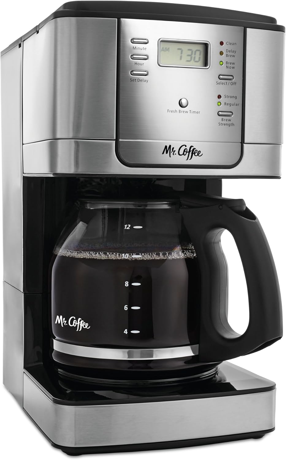 Mr. Coffee 12-Cup Programmable Coffee Maker, Stainless Steel - Image 2