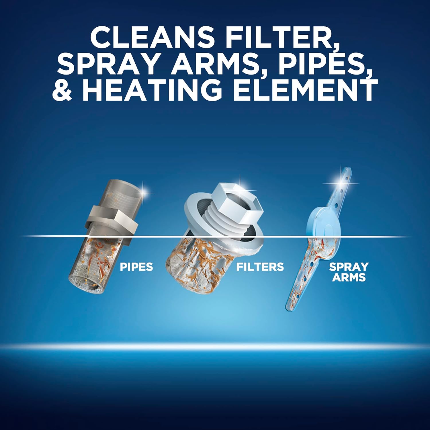 Finish Dual Action Dishwasher Cleaner: Fight Grease & Limescale, Fresh, 8.45oz - Image 5