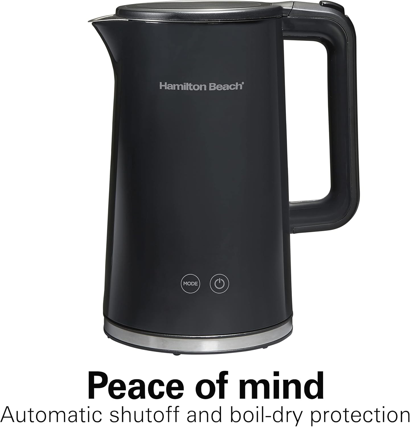 Hamilton Beach Digital Temperature Control Electric Tea Kettle, Hot Water Boiler & Heater 1.7L, 5 Preset Modes + Keep Warm, Fast Boil 1500 Watts, BPA Free, Cool-Touch Exterior, Black (41033) - Image 6