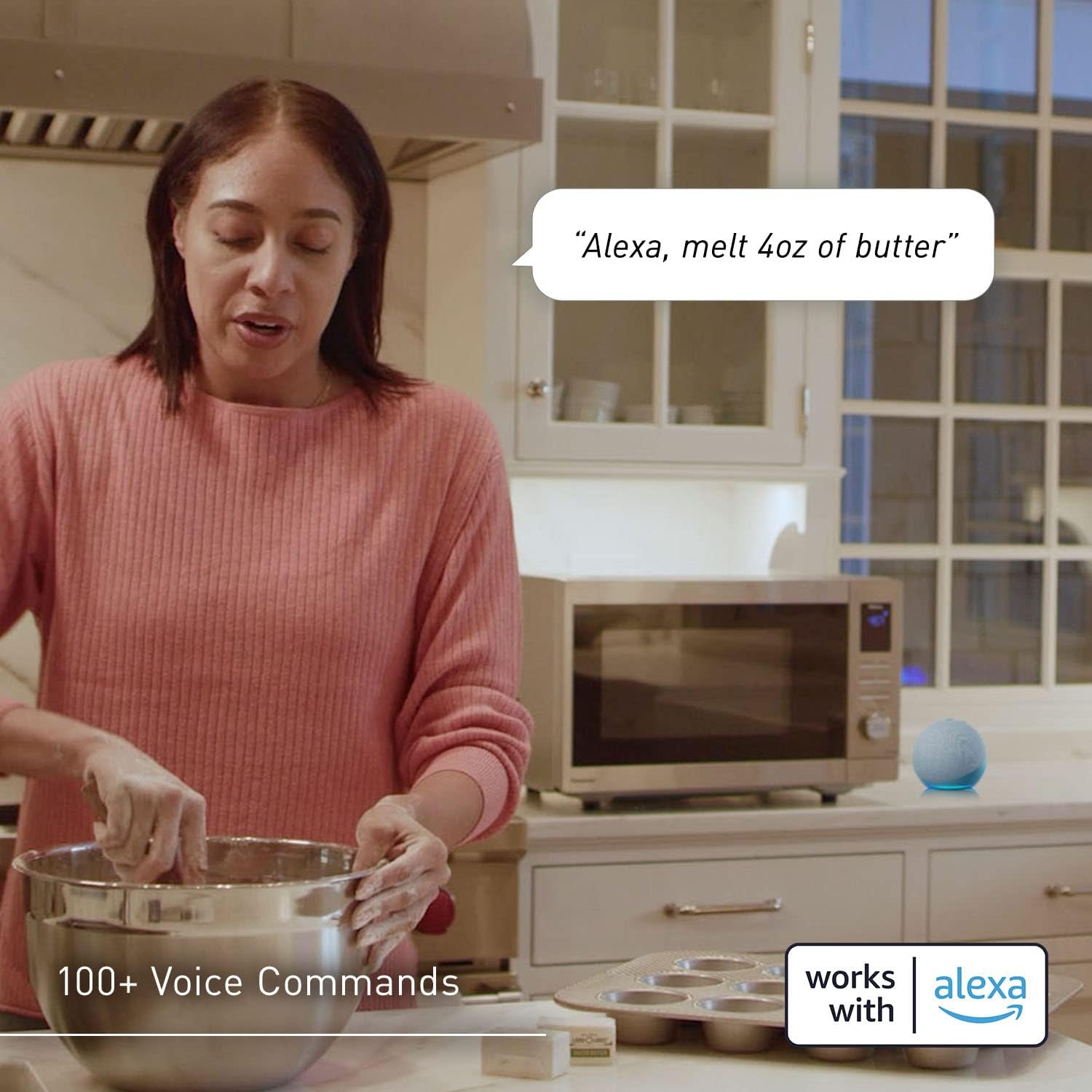 Panasonic NN-SV79MS 1.4 cu.ft Smart Inverter Works with Alexa Countertop Microwave Oven 1200Watt Power with Genius Sensor Cooking, Stainless Steel - Image 3