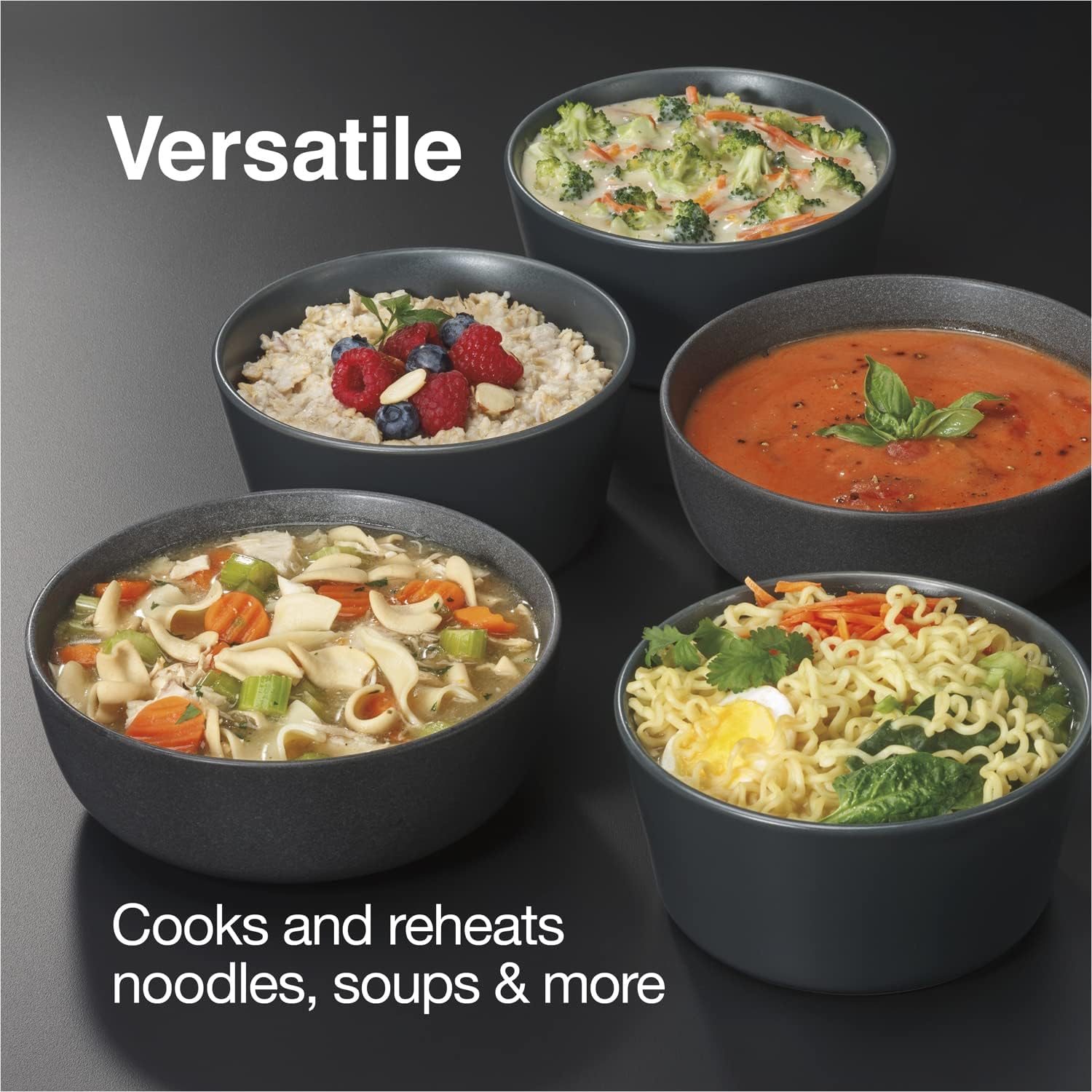 Proctor Silex 32oz Adjustable Temperature Hot Pot Electric Kettle for Tea, Boiling Water, Cooking Noodles and Soup, White - Image 4