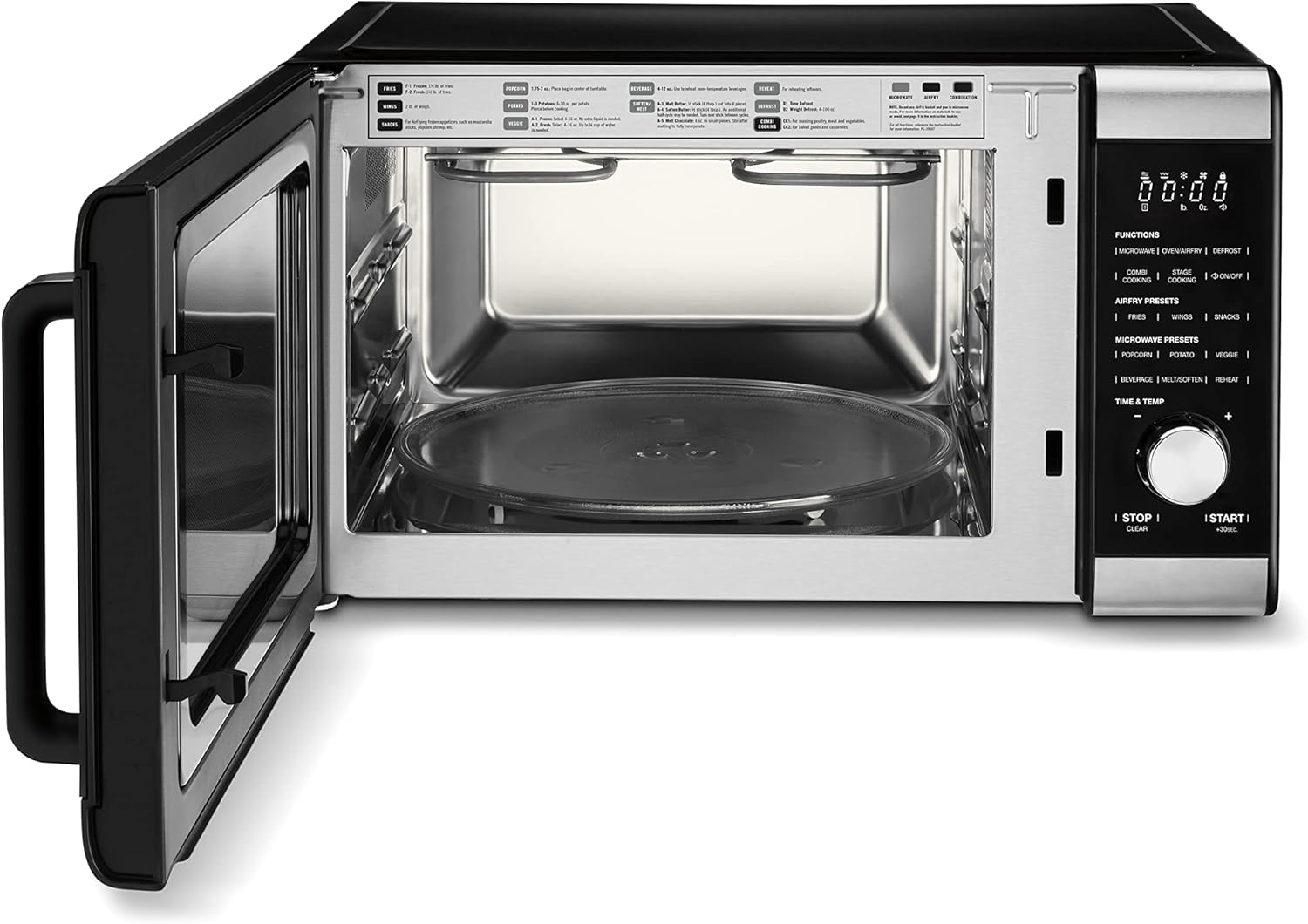 Cuisinart 3-in-1 Microwave AirFryer Oven, Black - Image 3