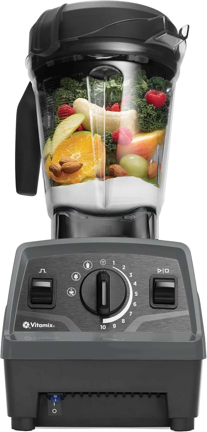 Vitamix Explorian Blender with Programs, Professional-Grade, 64 oz. Low-Profile Container, Slate (Renewed Premium) - Image 2