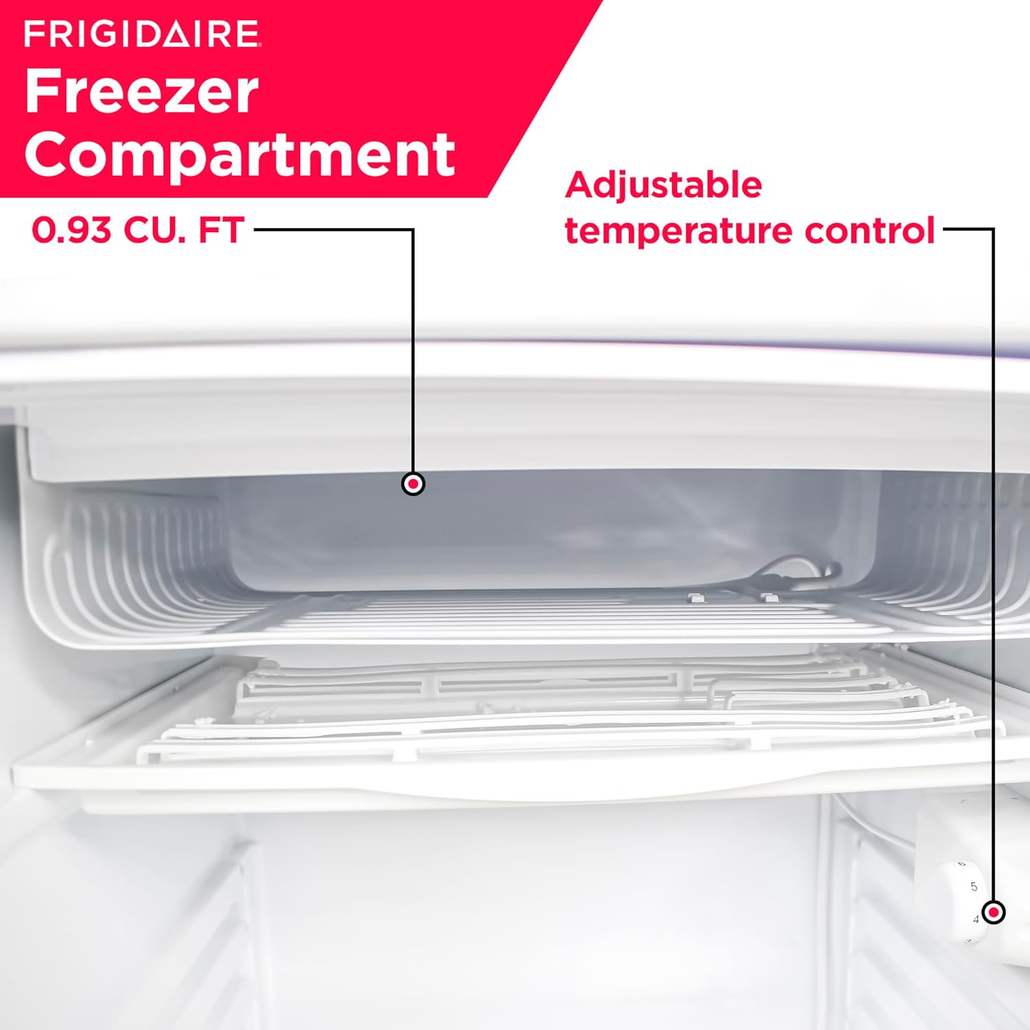 Frigidaire EFR492, 4.5 cu ft Refrigerator, Stainless Steel Door, Platinum Series - Image 7