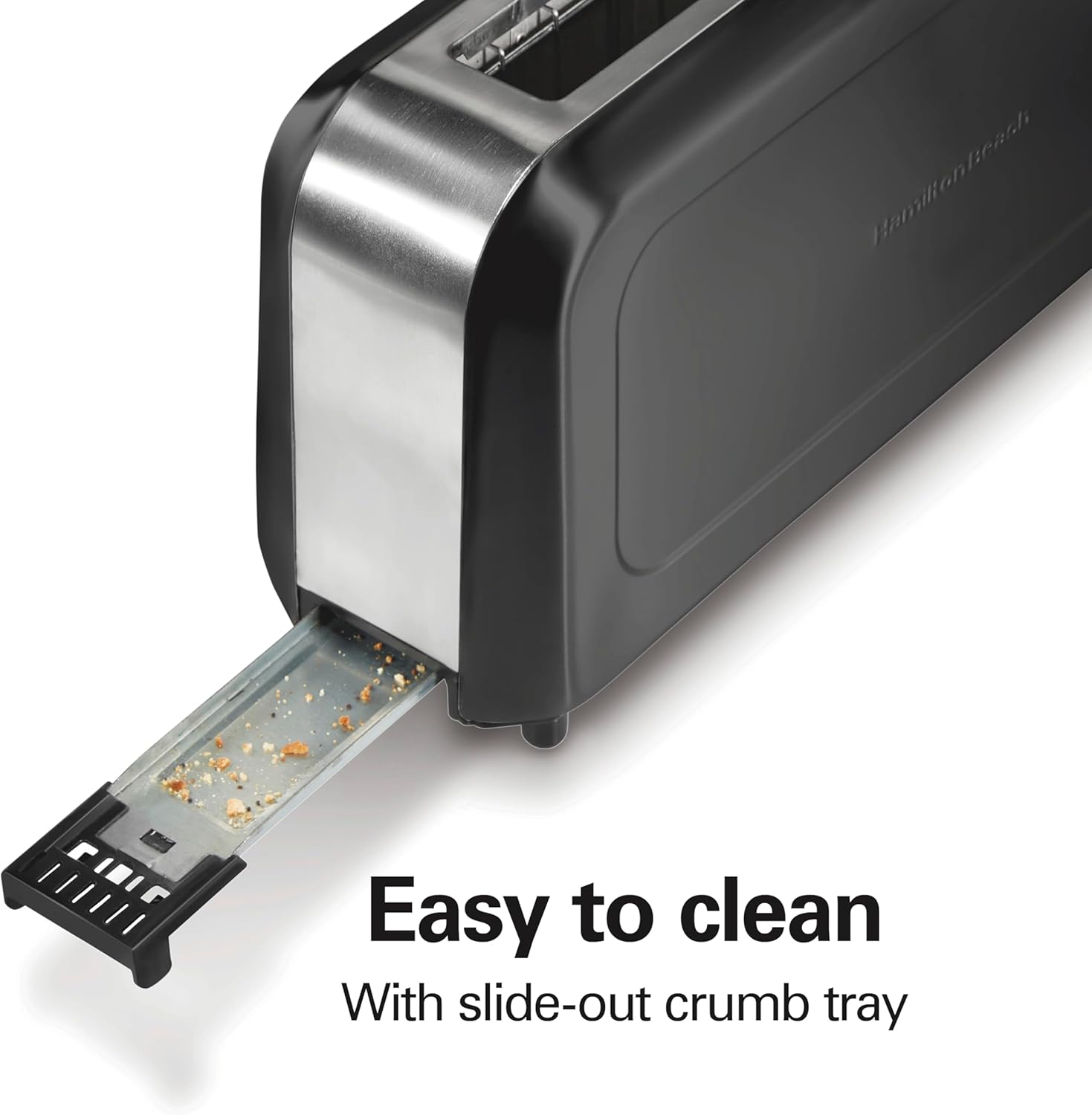 Hamilton Beach Extra Long Slot 2 Slice Toaster with Browning Control, Bagel Function, Cancel Button & Auto Shutoff, Modern Slim Design Fits Any Space, Black (22989) - Image 8