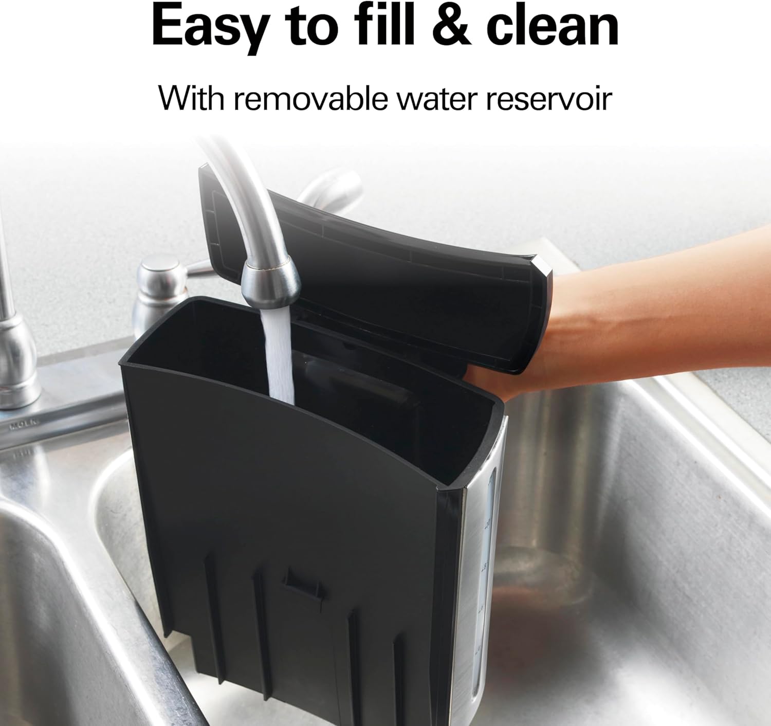 Hamilton Beach (47950) Coffee Maker with 12 Cup Capacity & Internal Storage Coffee Pot, Brewstation, Black/Stainless Steel - Image 6