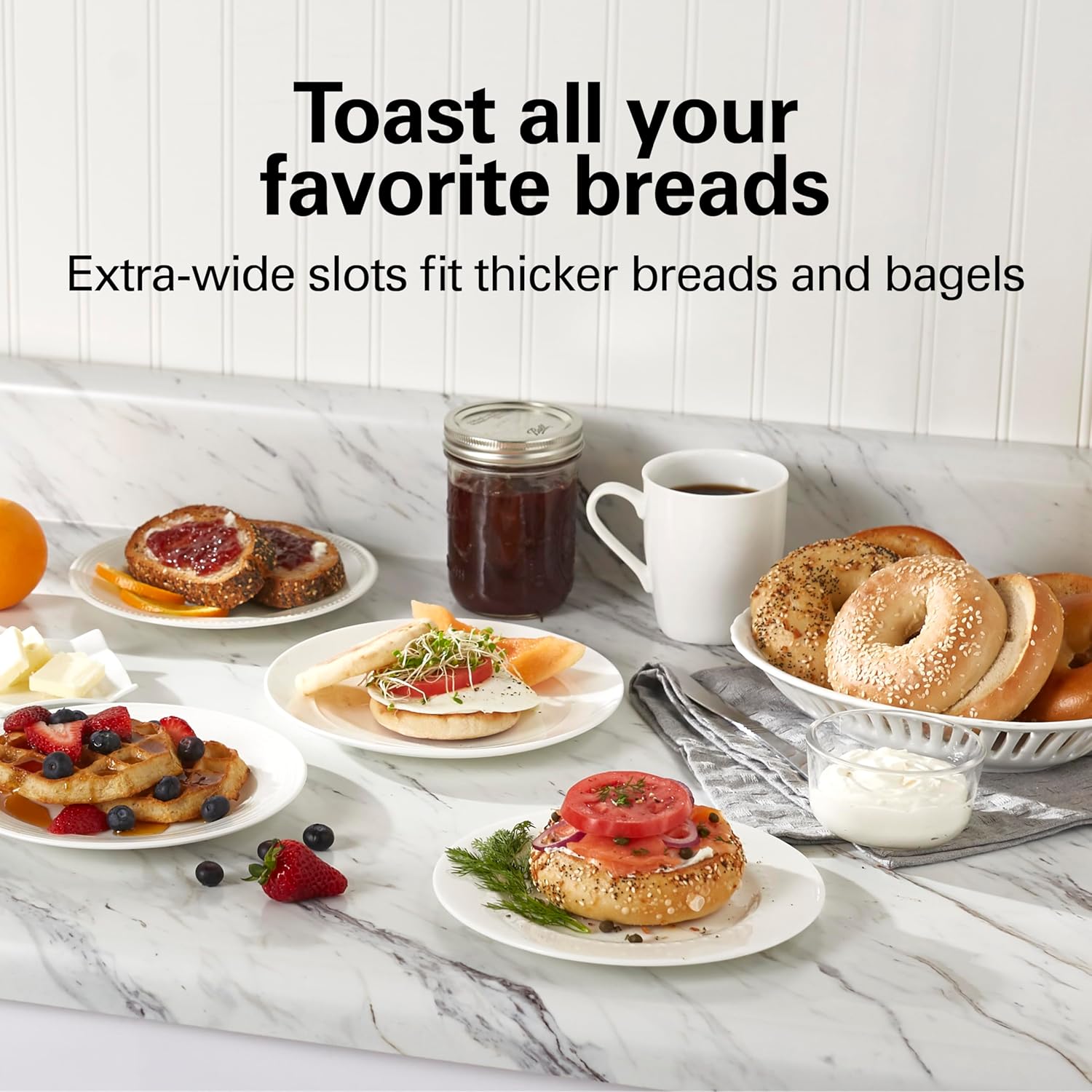 Hamilton Beach 2 Slice Toaster with Extra Wide Slots, Shade Selector, Auto-Shutoff, Cancel Button and Toast Boost, Black - Image 3