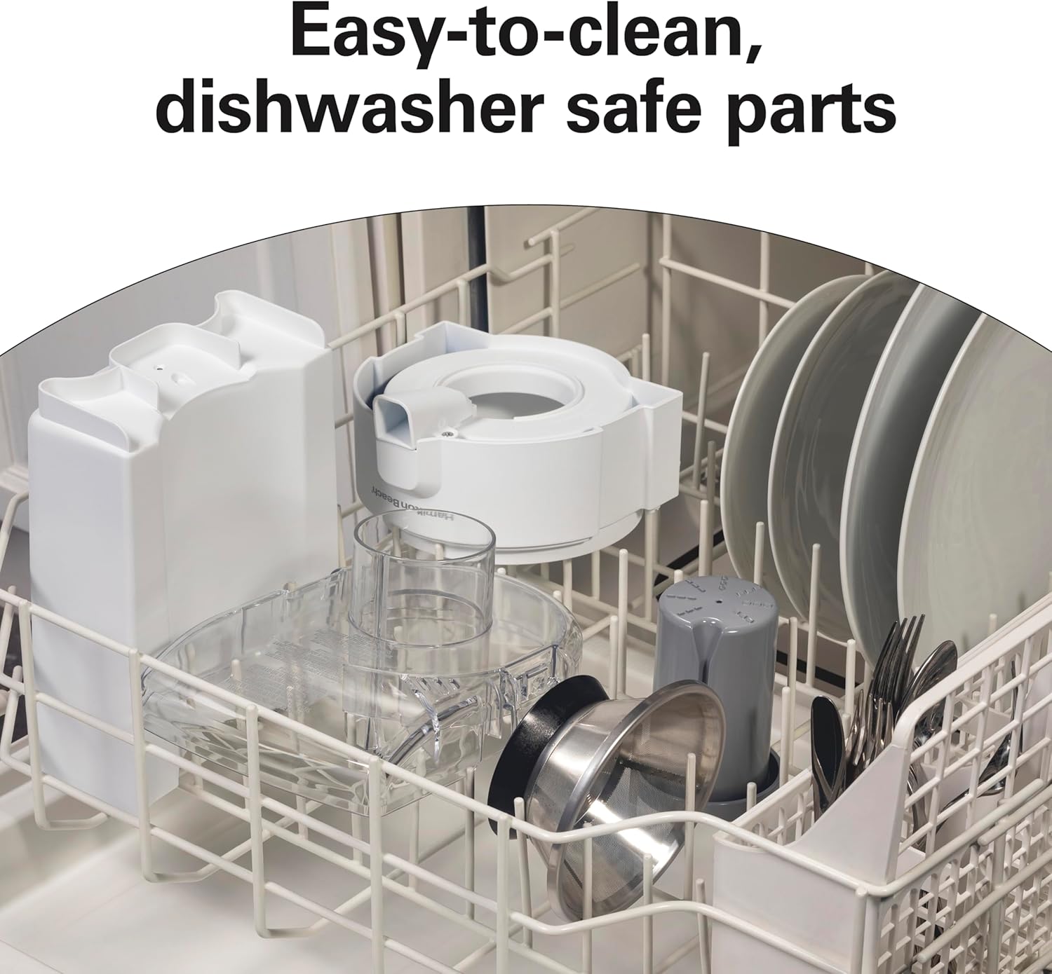 Hamilton Beach HealthSmart Juicer Machine, Compact Centrifugal Extractor, 2.4” Feed Chute for Fruits and Vegetables, Easy to Clean, BPA Free, 400W, White (67501) - Image 6