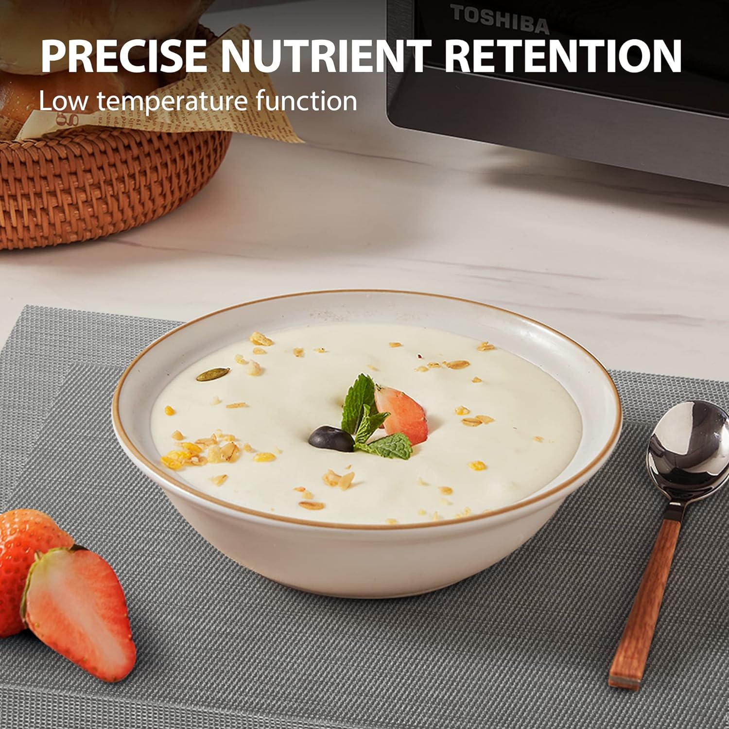 TOSHIBA Air Fryer Combo 8-in-1 Countertop Microwave Oven, Convection, Broil, Odor removal, Mute Function, 12.4" Position Memory Turntable with 1.0 Cu.ft, Black stainless steel, ML2-EC10SA(BS) - Image 8