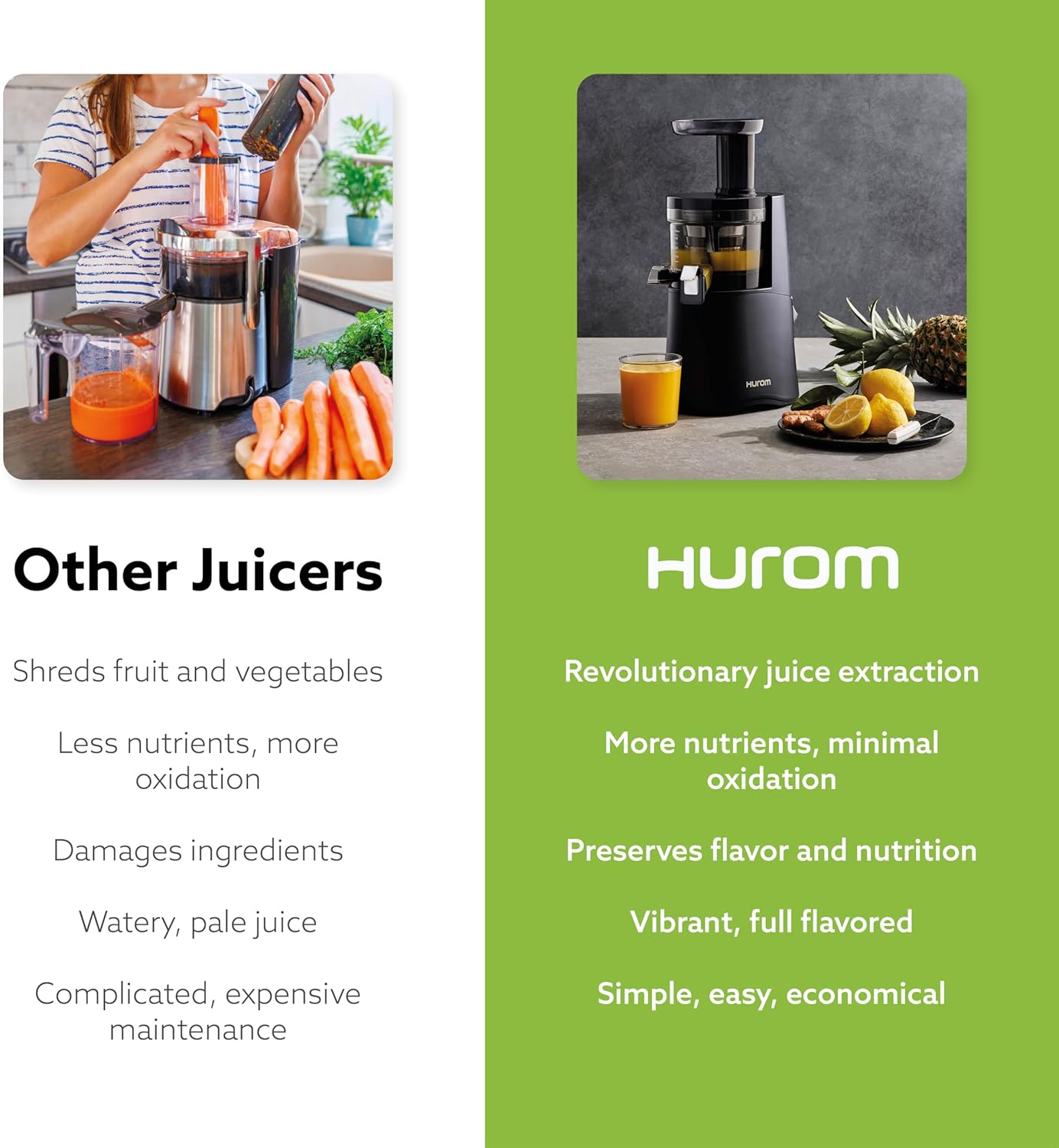 Hurom H-AA Slow Juicer, Matte Black - Image 7