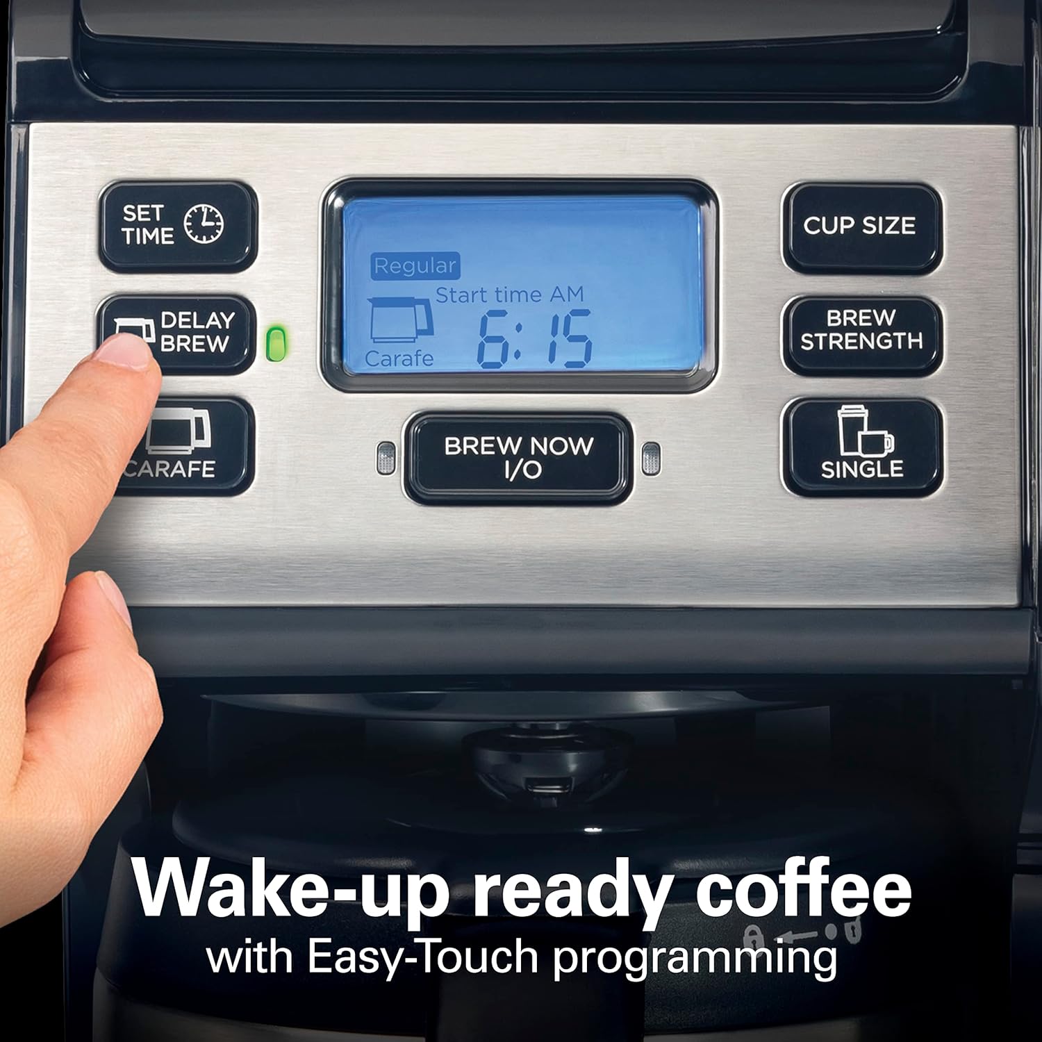 Hamilton Beach FlexBrew Trio 2-Way Coffee Maker, Compatible with K-Cup Pods or Grounds, Combo, Single Serve & Full 12c Thermal Pot, Black and Stainless – Fast Brewing - Image 9