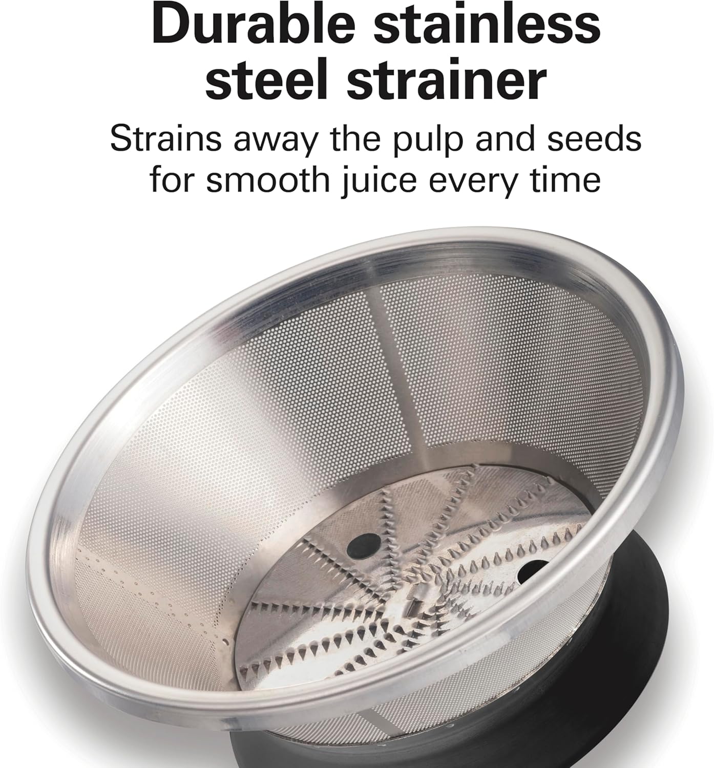 Hamilton Beach HealthSmart Juicer Machine, Compact Centrifugal Extractor, 2.4” Feed Chute for Fruits and Vegetables, Easy to Clean, BPA Free, 400W, White (67501) - Image 7