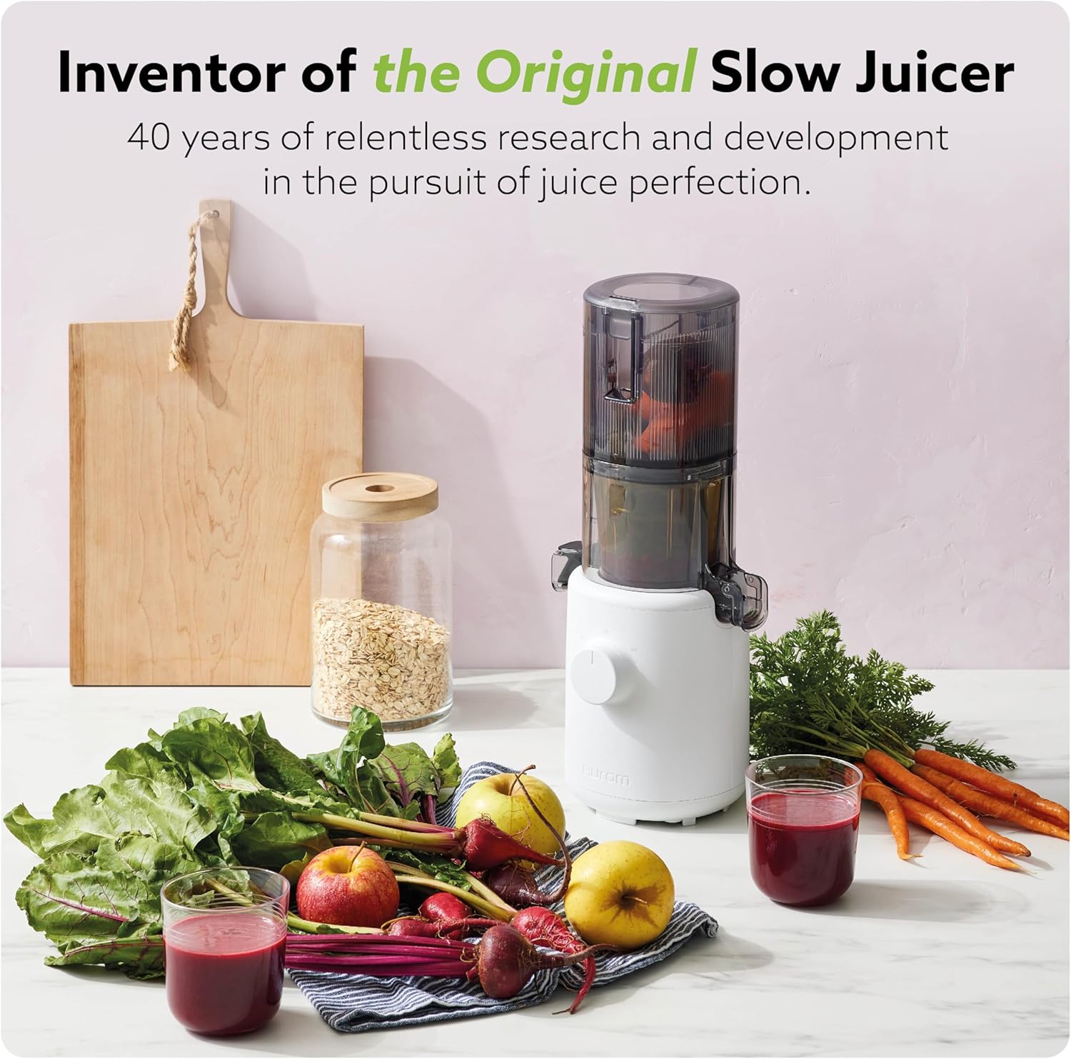 Hurom H310A Personal Self Feeding Slow Masticating Juicer (Matte Black) - Image 3
