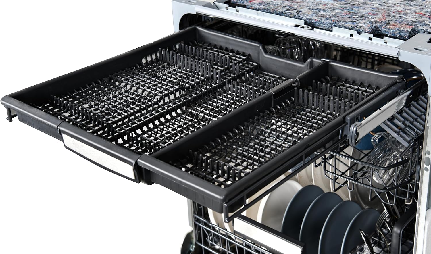 Kenmore 24" Built-In Stainless Steel Tub Dishwasher with EasyFlex 3rd Rack, SmartWash, UltraWash Plus, TurboDry, and Adjustable Rack, Energy Star Certified, Fingerprint Resistant Stainless Steel - Image 10